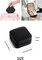 Travel Jewelry Case – Mini Portable Black PU Leather Jewelry Organizer for Rings, Earrings, Necklaces, Bracelets, Watches & Lipsticks – Compact Travel Storage Box for Women Girls